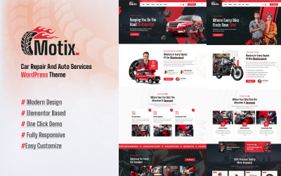 Motix - Tema WordPress per riparazioni auto e servizi auto
