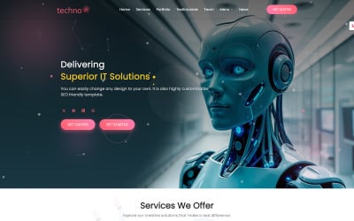 Technoai | Business Services and IT Solutions Multipurpose Responsive Website Template