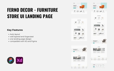 Ferno Decor - Meubelwinkel UI-landingspagina