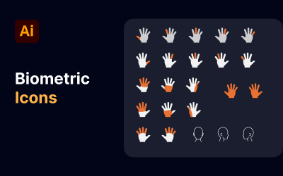 Hand-Fingerabdruck-Symbol | Hand-Symbol