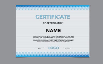 Modello di certificato creativo