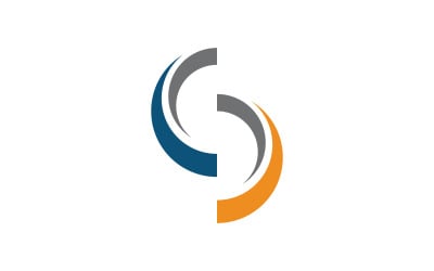 Business corporate S letter logo design template v.3