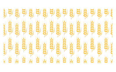 Farm wheat rice vector icon illustration design template v.32