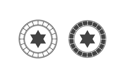 Ikona filmu kinowego Logo ilustracja v.6