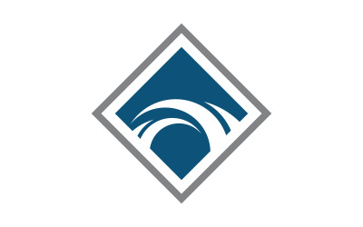 Ikona ilustracji mostu Szablon projektu logo v.11