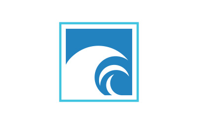 Watergolf Sportzwemmen Vector Logo-ontwerp Sjabloon v.10