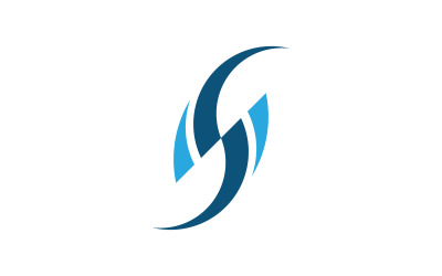 Business corporate S letter logo design template v.4