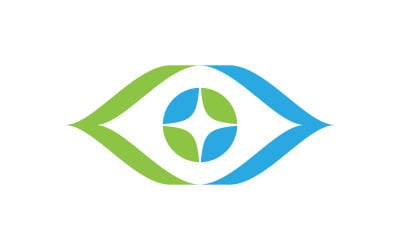 Identity Corporate Health Eye Care vector Logo design