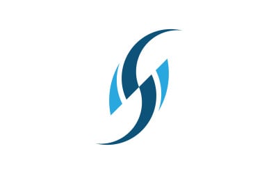 Modèle de conception de logo d&amp;#39;entreprise lettre S v.4