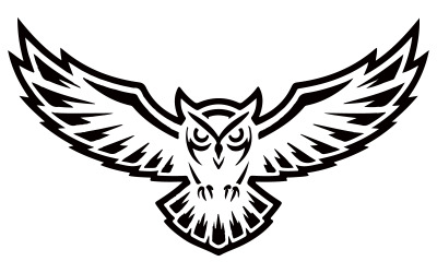A owl vector art illustration