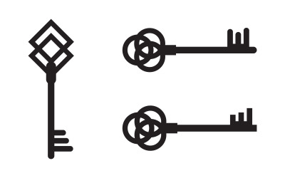 Business Property Key icon vector illustration design template v.1
