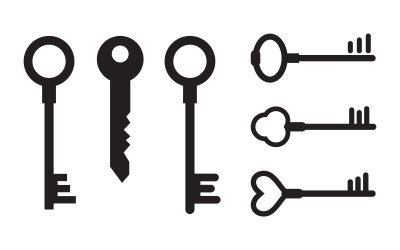 Business Property Key icon vector illustration design template v.2