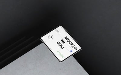 Floating Tablet Device Mockup Template