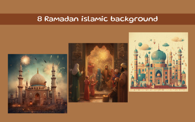 Ramazan İslami arka plan AI resmi