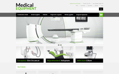 "Équipement médical" thème Magento adaptatif #50100