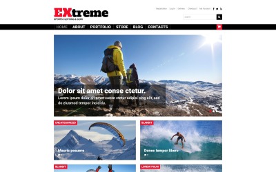 Extreme Sports Shop WooCommerce-tema