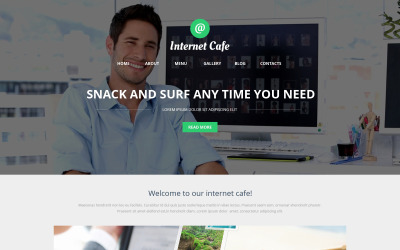 Responsive Internet Cafe Wordpress #50113