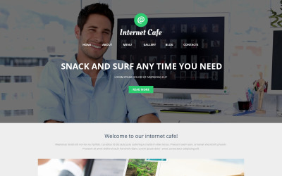 Tema De WordPress "Internet Cafe" #50113