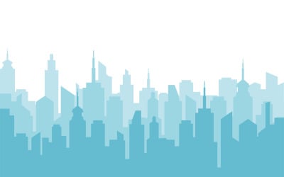 City skyline background vector illustration design v.2