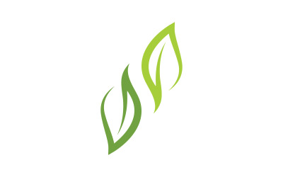 Nature leaf ecology vegan concept Logo illustration Template v.17
