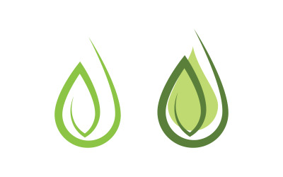 Nature leaf ecology vegan concept Logo illustration Template v.1
