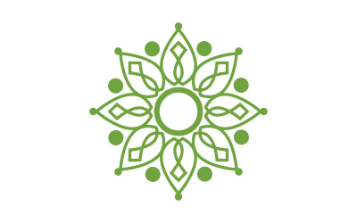 Nature leaf ecology vegan concept Logo illustration Template v.2