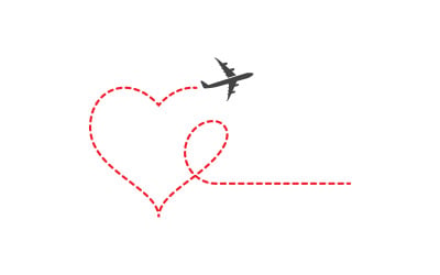 Plane Tour and Travel Logo Vector icon design illustration v.13