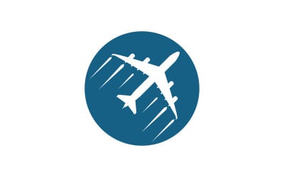 Plane Tour and Travel Logo Vector icon design illustration v.6