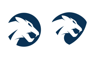 Plantilla de diseño de ilustración vectorial de diseño de logotipo de Puma v.5
