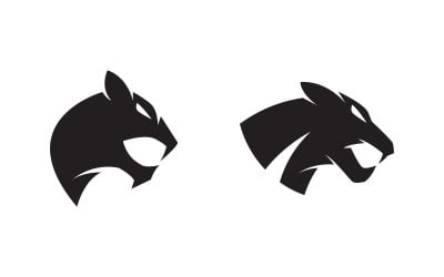 Puma-Logo-Design, Vektorgrafik-Design-Vorlage v.6