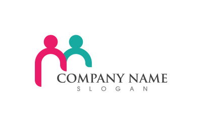 Safe care social community Logo design template v.13