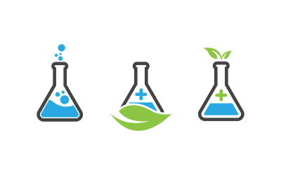 Szablon logo laboratorium medycznego zdrowia ilustracja wektorowa v.4