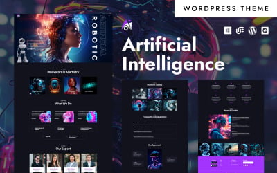 Aio - Artificiell intelligens och maskininlärning WordPress Elementor-tema
