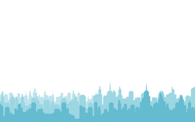 Diseño de ilustración vectorial de fondo del horizonte de la ciudad v.3