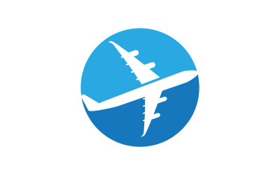 Иллюстрация дизайна векторной иконки логотипа Plane Tour and Travel v.7