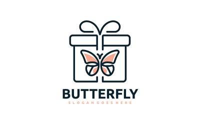 Logo regalo farfalla, logo regalo