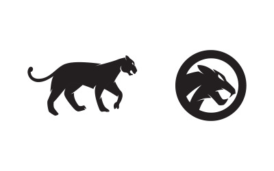 Modello di progettazione dell&amp;#39;illustrazione vettoriale del logo Puma v.7