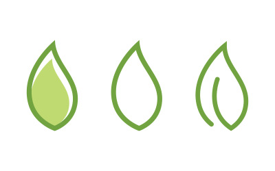 Nature leaf ecology vegan concept Logo illustration Template v.26