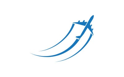 Plane Tour and Travel Logo Vector icon design illustration v.18