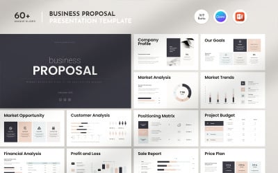 Plantilla de presentación de propuesta comercial CANVA