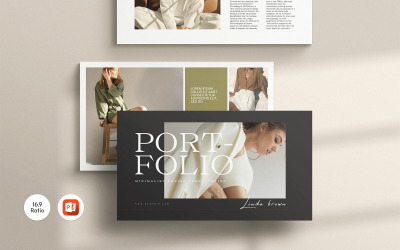 Portfolio Návrh šablony prezentace PowerPoint