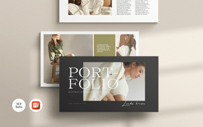 Portfólió PowerPoint prezentációs sablontervezés