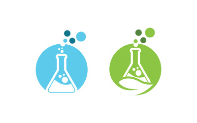 Szablon logo laboratorium medycznego zdrowia ilustracja wektorowa v.2