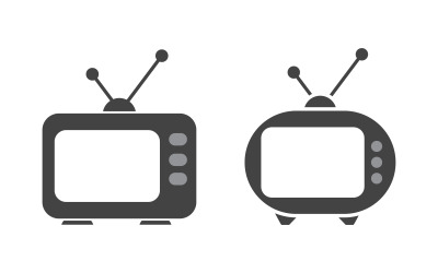 TV, LCD, LED, bildskärmsikon vektorillustration design v.1