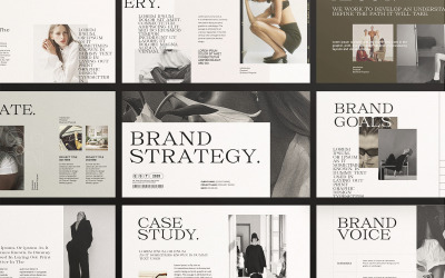 Merkstrategie Google Slides Presentatieontwerp