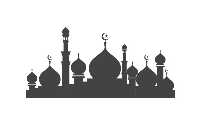 Moslem, symbol, element, vektor, abbildung, design, schablone, v, 5