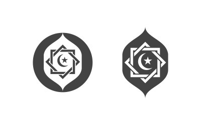 Moslem, symbol, element, vektor, abbildung, design, schablone, v.13