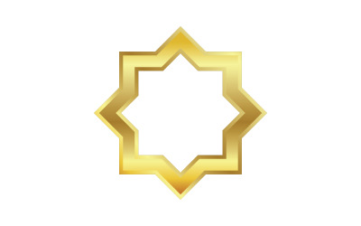 Muzułmański element ikony wektorowej Ilustracja szablon projektu v.8