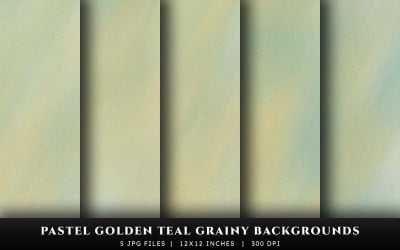Pastell Golden Teal Körnige Textur Hintergründe