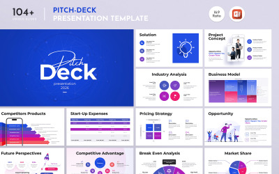Yatırımcı Pitch Deck PowerPoint Sunum Şablonu Tasarımı